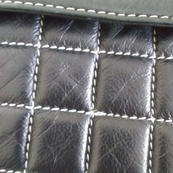 The Sak Black Leather Quilted Shoulder Bag - Picture 10 of 13